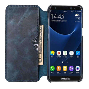 Planet Gates black / For S8 Genuine leather case For samsung galaxy s8 plus flip cover s8+ phone bag new design