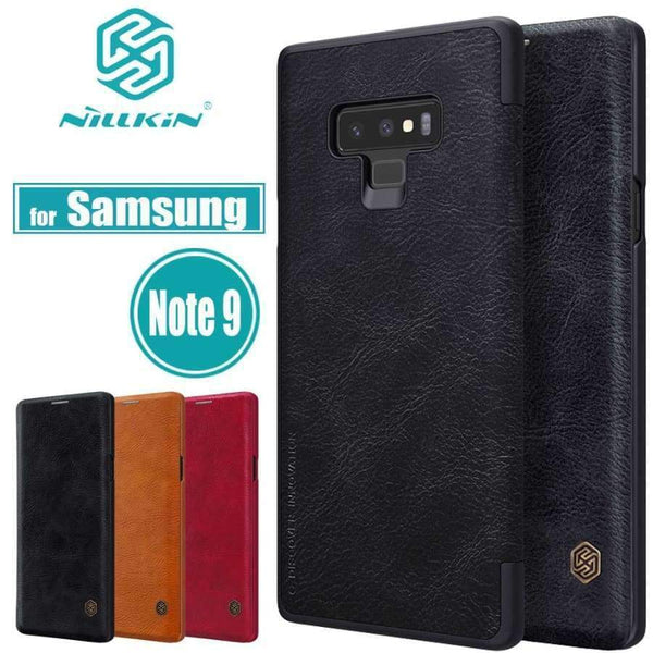 Planet Gates Black / for Samsung Note 8 Samsung Galaxy Note 9 Case Nillkin Luxury PU Flip Lether Wallet Phone Bag Back Cover for Samsung Note 8 Cases Note9 Capa