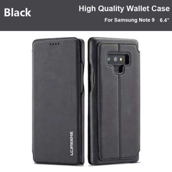 Planet Gates Black / For Samsung Note 9 Note 9 Case For Samsung Galaxy Note 9 Case Leather Luxury Brand Phone Coque Samsung Note 9 Case Flip Wallet Cover Note9