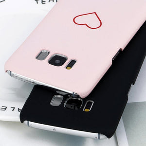 Planet Gates Black / For Samsung S8 USLION Cartoon Couples Love Heart Case For Samsung Galaxy S8 S9 Plus Hard PC Phone Cover For Samsung Note 8 S8 S7 S7 Edge Cases