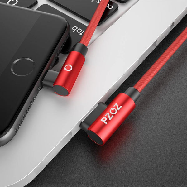 Planet Gates Black For Type C / 1m PZOZ 90 Degree USB Type C Cable Fast charging Data Type-C Phone Charger Cable For Samsung Galaxy Note 8 9 S9 Huawei Mate 20 Pro