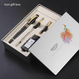 Planet Gates Black Fountain Pens Gift 0.5 0.8 mm Original Authentic Writing Ink High Quality Luxury Iraurita Smoothly Pens