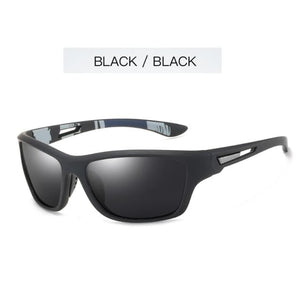 Planet Gates Black-Frame-Black / Glasses Case Mens Polarized Sunglasses for Men Outdoor Sports Windproof Sand Goggle Sun Glasses UV Protection
