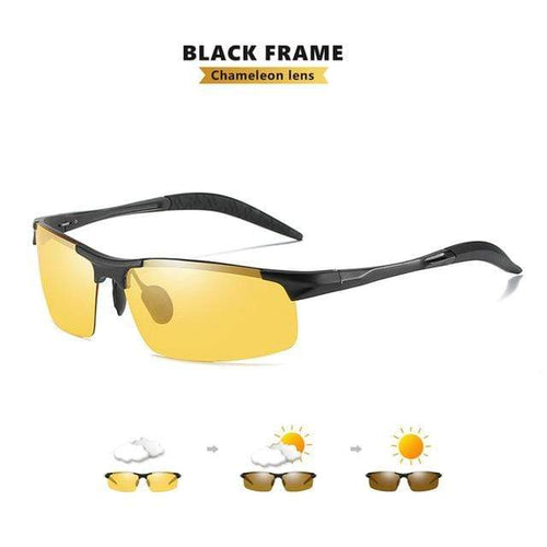 Planet Gates Black frame-yellow Anti-glare Day Night Vision Glasses For Driving Men Polarized Sunglasses Photochromic Driver Goggles Glasses zonnebril heren