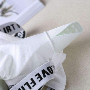 Planet Gates Black / Free size Lounge Underwear Comfortable Wireless Loungewear Lingerie Bra Set Black and White Cotton Bras Sets