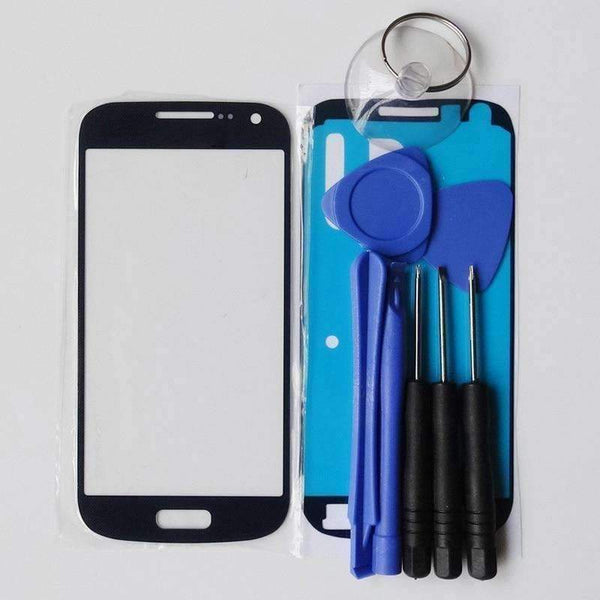 Planet Gates Black Front Outer Glass Panel Lens Replacement part For Samsung Galaxy S4 mini i9190 i9192 i9195 TouchScreen LCD Display Repair