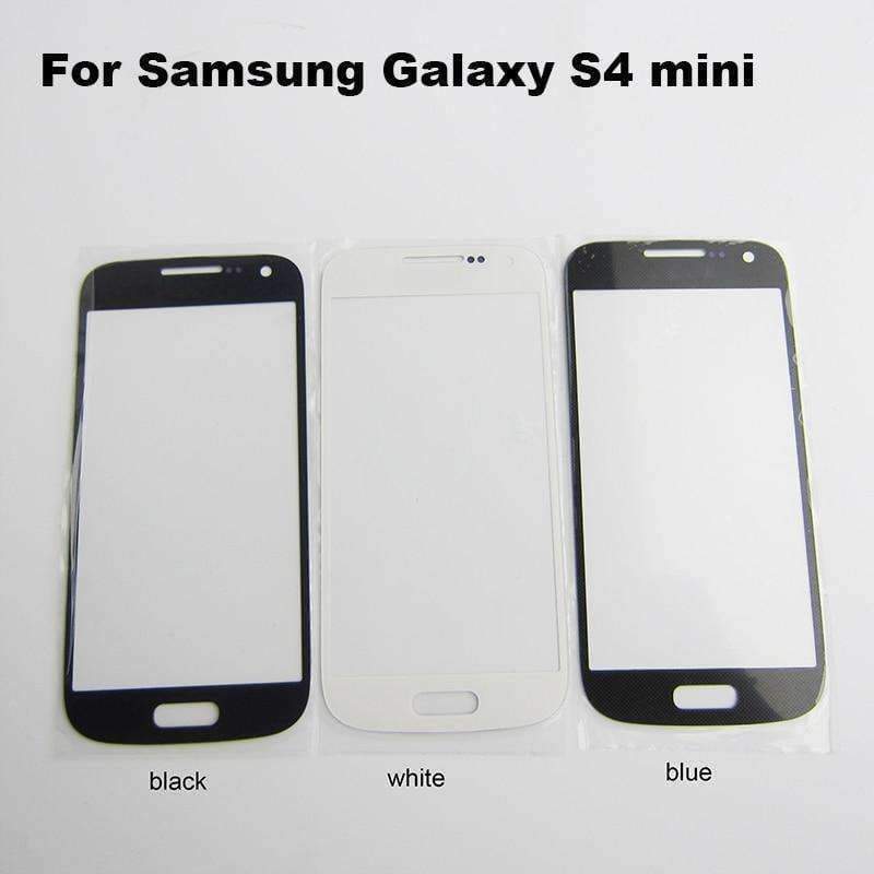 Planet Gates Black Front Outer Glass Panel Lens Replacement part For Samsung Galaxy S4 mini i9190 i9192 i9195 TouchScreen LCD Display Repair