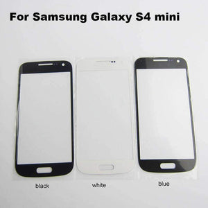 Planet Gates Black Front Outer Glass Panel Lens Replacement part For Samsung Galaxy S4 mini i9190 i9192 i9195 TouchScreen LCD Display Repair