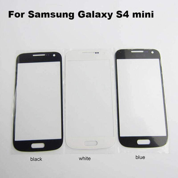 Planet Gates Black Front Outer Glass Panel Lens Replacement part For Samsung Galaxy S4 mini i9190 i9192 i9195 TouchScreen LCD Display Repair