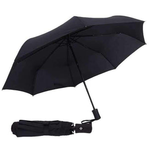 Planet Gates BLACK Full Automatic Umbrella Rain Women Men 3Folding Light and Durable 386g 8K Strong Umbrellas Kids Rainy Sunny Wholesale Price