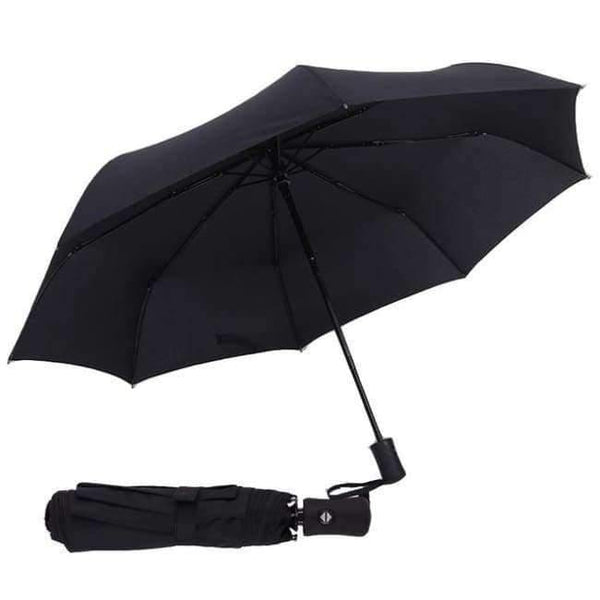 Planet Gates BLACK Full Automatic Umbrella Rain Women Men 3Folding Light and Durable 386g 8K Strong Umbrellas Kids Rainy Sunny Wholesale Price