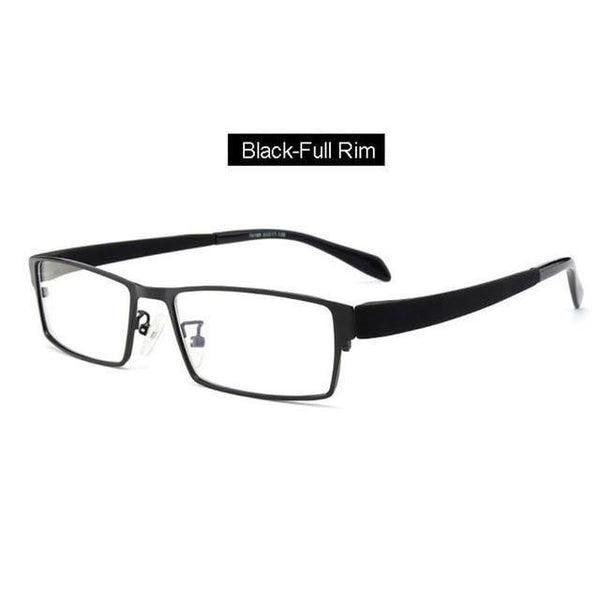 Planet Gates Black Full-Rim Men Titanium Alloy Eyeglasses Frame for Men Eyewear Flexible Temples Legs IP Electroplating Alloy Material,4 Styles,4 Colors