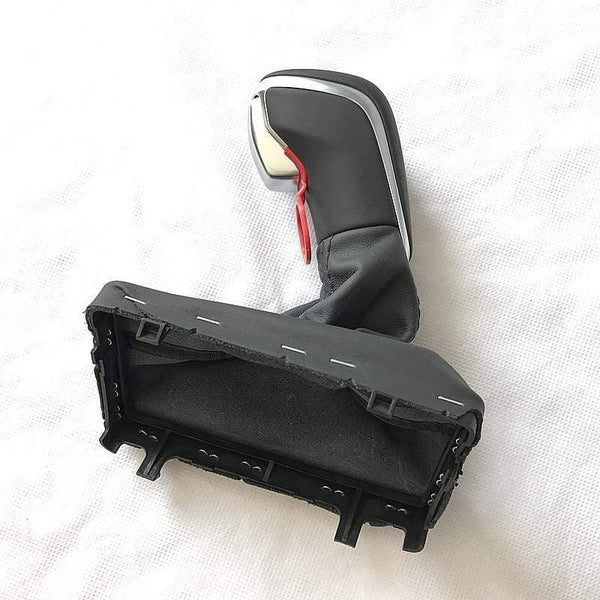 Planet Gates Black Gear Shift Knob with Leather Boot Gaiter LHD AT Auto Trans ONLY For Audi NEW A7 A6 PA STYLE C7 2016 2017 2018