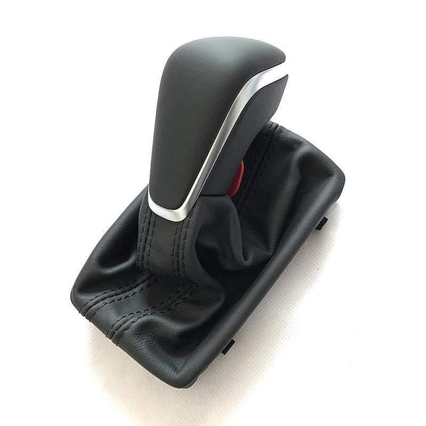Planet Gates Black Gear Shift Knob with Leather Boot Gaiter LHD AT Auto Trans ONLY For Audi NEW A7 A6 PA STYLE C7 2016 2017 2018
