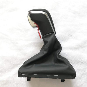 Planet Gates Black Gear Shift Knob with Leather Boot Gaiter LHD AT Auto Trans ONLY For Audi NEW A7 A6 PA STYLE C7 2016 2017 2018