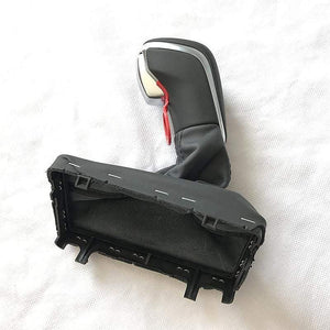 Planet Gates Black Gear Shift Knob with Leather Boot Gaiter LHD AT Auto Trans ONLY For Audi NEW A7 A6 PA STYLE C7 2016 2017 2018