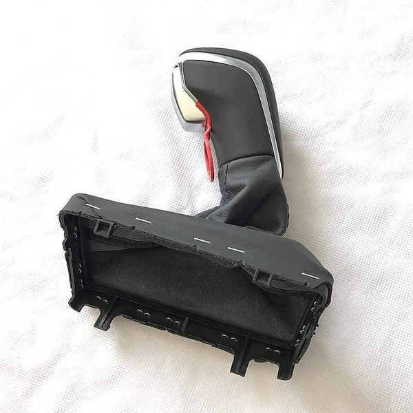 Planet Gates Black Gear Shift Knob with Leather Boot Gaiter LHD AT Auto Trans ONLY For Audi NEW A7 A6 PA STYLE C7 2016 2017 2018