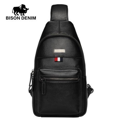 Planet Gates Genuine Leather Crossbody Bag Waterproof Men's Bags Small Single Shoulder Strap Chest Pack Leather Travel Bag N2666