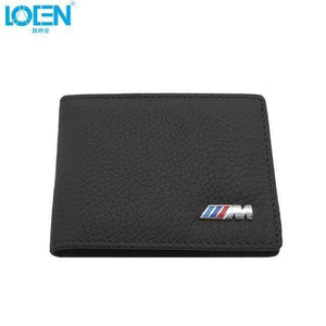 Planet Gates Black Genuine Leather Driver's License Bag For Audi Audi Kia Classical Wallet Purse Notecase Car M Logo Driver Licence Package For BMW