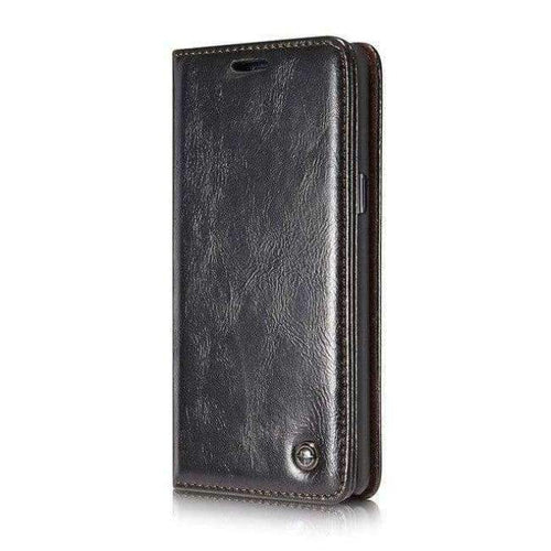 Planet Gates Black / Genuine Leather Genuine Leather Flip Cover For Samsung Galaxy Note 9 Leather  Wallet Brand Phone Case For Galaxy Note 9 capa Retro