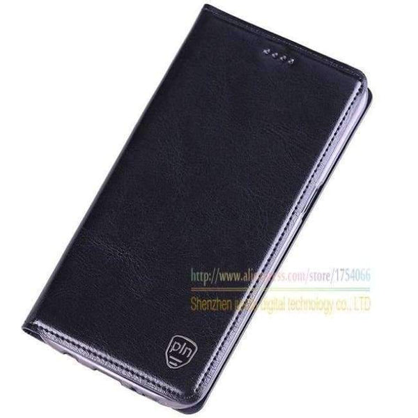 Planet Gates Black / Genuine Leather Leather Magnetic Stand Flip Cover For Asus Zenfone Max ZC550KL 5.5'' Brand Luxury Mobile Phone Cases