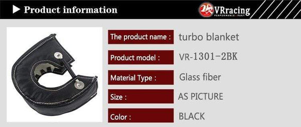 Planet Gates Black Glass Fiber T3 Turbo Heat Shield Turbocharger Blanket Cover For T2 T25 T28 GT28 GT30 GT35 For Most T3 Turbine Housing