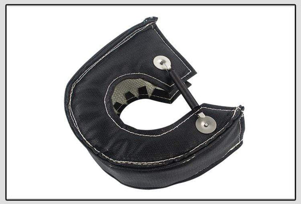 Planet Gates Black Glass Fiber T3 Turbo Heat Shield Turbocharger Blanket Cover For T2 T25 T28 GT28 GT30 GT35 For Most T3 Turbine Housing
