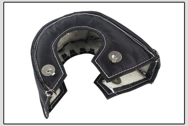 Planet Gates Black Glass Fiber T3 Turbo Heat Shield Turbocharger Blanket Cover For T2 T25 T28 GT28 GT30 GT35 For Most T3 Turbine Housing