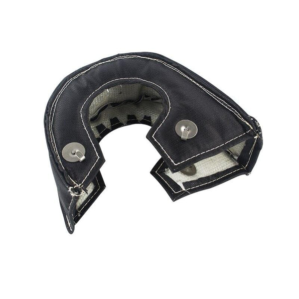 Planet Gates Black Glass Fiber T3 Turbo Heat Shield Turbocharger Blanket Cover For T2 T25 T28 GT28 GT30 GT35 For Most T3 Turbine Housing
