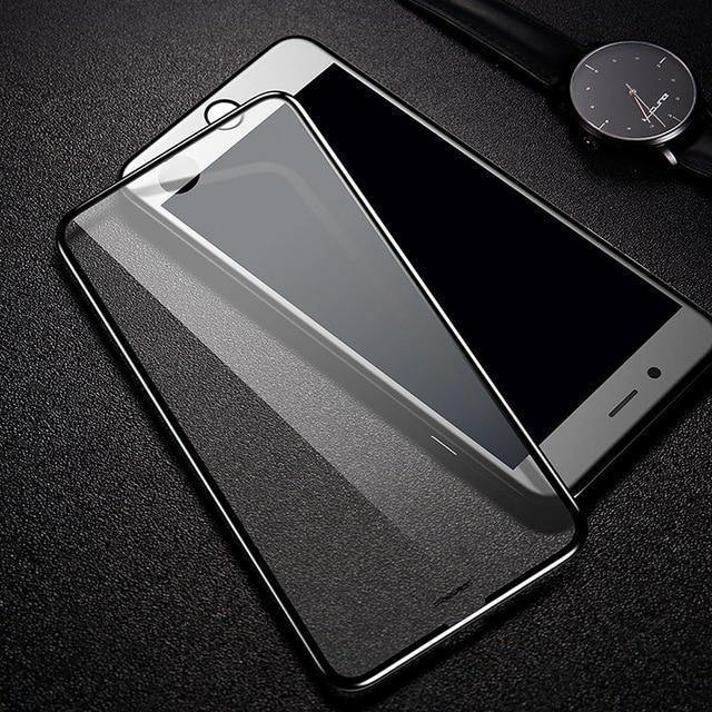 Planet Gates Baseus Universal Protective Glass For iPhone 7 8 6 6s Screen Protector 3D Full Coverage Tempered Glass For iPhone 6 7 8 Plus