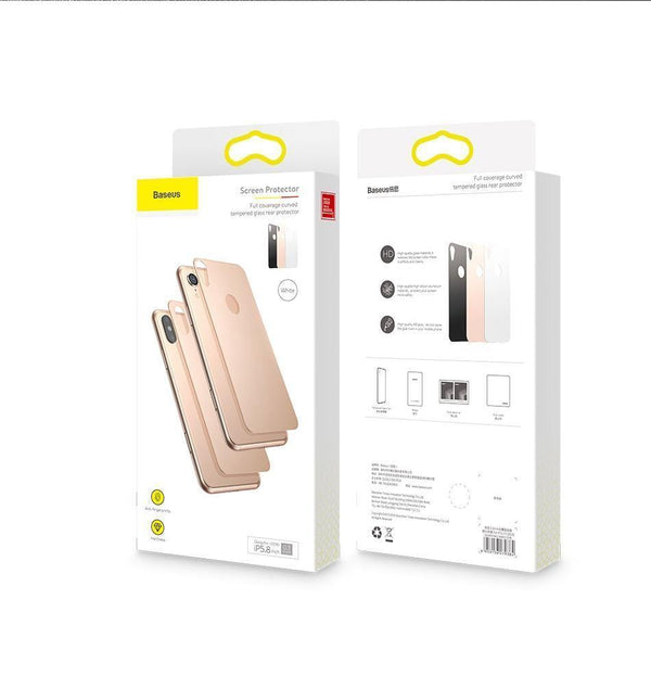 Planet Gates Black Glass / For iPhone Xs 5.8 Baseus 0.3mm Protective Glass For iPhone Xs Xs Max XR Back Film Tempered Glass Ultra Thin 9H Scratch Proof Back Glass Film Cover