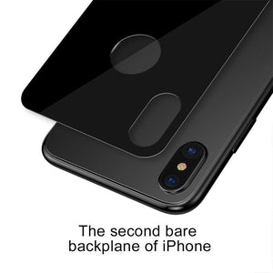 Planet Gates Black Glass / For iPhone Xs 5.8 Baseus 0.3mm Protective Glass For iPhone Xs Xs Max XR Back Film Tempered Glass Ultra Thin 9H Scratch Proof Back Glass Film Cover
