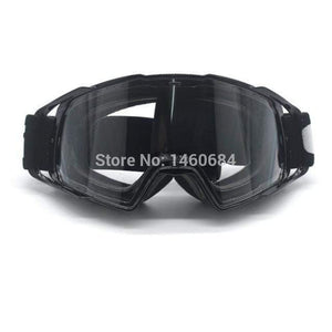 Planet Gates Black Goggle Tinted UV Stripe Motorcycle Goggles Motocross Bike Cross Country Flexible Goggles Snow Ski Lunette