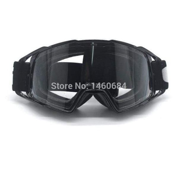 Planet Gates Black Goggle Tinted UV Stripe Motorcycle Goggles Motocross Bike Cross Country Flexible Goggles Snow Ski Lunette