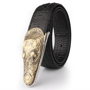 Planet Gates Black Gold / 105cm Mens Belts Luxury cow Leather Designer Belt Men High Quality Luxury Crocodile Cinturones Hombre
