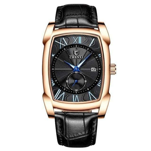 Planet Gates Black Gold Black Men Watches Men's Military Clock Relogio Masculino Brown Leather Wristwatches 2019 New Style Erkek Kol Saati
