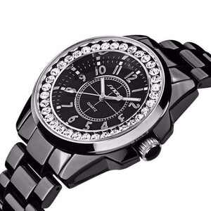 Planet Gates Black Gold Fashion Watch Woman Ladies Gold Diamond relogio feminino Dress Clock female relojes mujer New