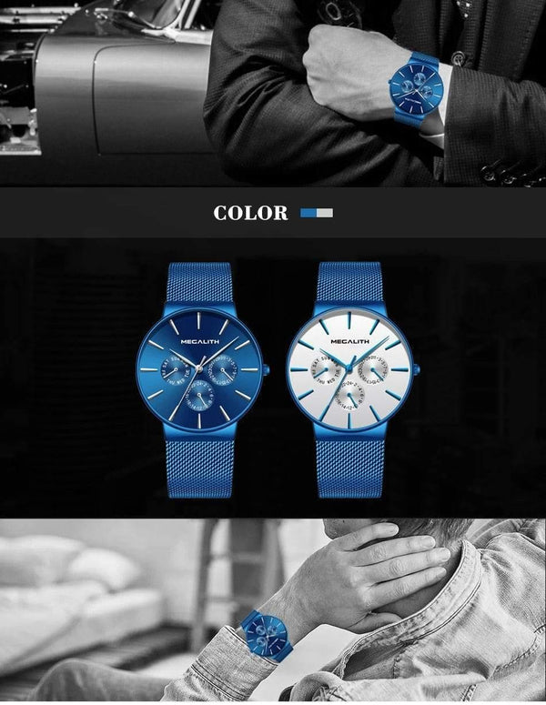 Planet Gates black gold Mens Watches Top Brand Luxury Waterproof Wrist Watch Ultra Thin Date Quartz Watch For Men Sports Clock Erkek Kol Saati