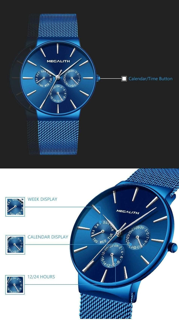 Planet Gates black gold Mens Watches Top Brand Luxury Waterproof Wrist Watch Ultra Thin Date Quartz Watch For Men Sports Clock Erkek Kol Saati