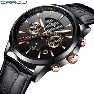 Planet Gates black gold Quartz Watch Men Outdoor Mens Watches Sport Watches Chronograph Wristwatch Clock Leather Wrist Watch