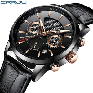 Planet Gates black gold Quartz Watch Men Outdoor Mens Watches Sport Watches Chronograph Wristwatch Clock Leather Wrist Watch