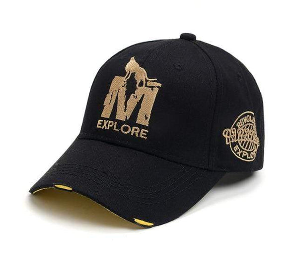 Planet Gates black gold Women's Baseball Cap Summer Hat Breathable Cotton Caps For Men Embroidery Cap Snapback Anchor Sport For Gorros Sun Hats