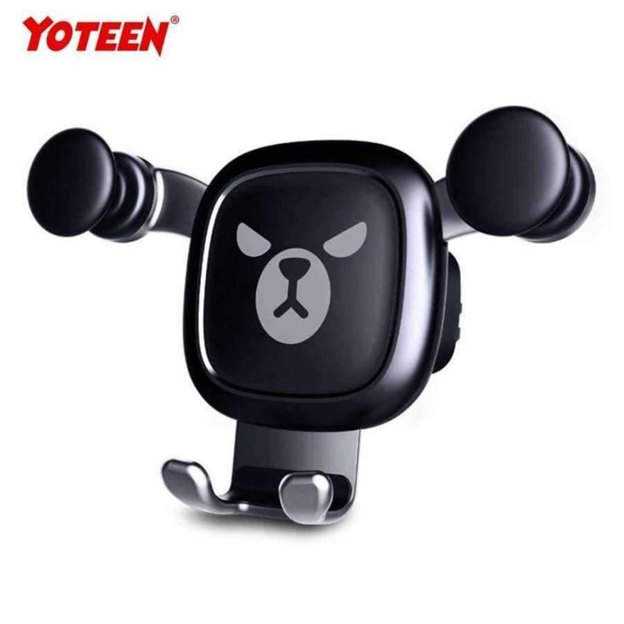 Planet Gates Black Gravity Auto-Clamping Air Vent Dashboard Car Phone Mount Holder Hands Free for iPhone X/8/8Plus/7/7Plus/6s/6P/5S