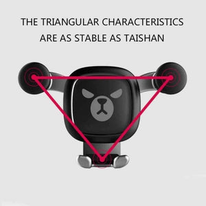 Planet Gates Black Gravity Auto-Clamping Air Vent Dashboard Car Phone Mount Holder Hands Free for iPhone X/8/8Plus/7/7Plus/6s/6P/5S