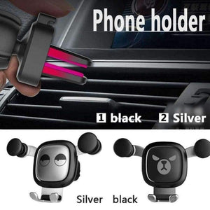 Planet Gates Black Gravity Auto-Clamping Air Vent Dashboard Car Phone Mount Holder Hands Free for iPhone X/8/8Plus/7/7Plus/6s/6P/5S