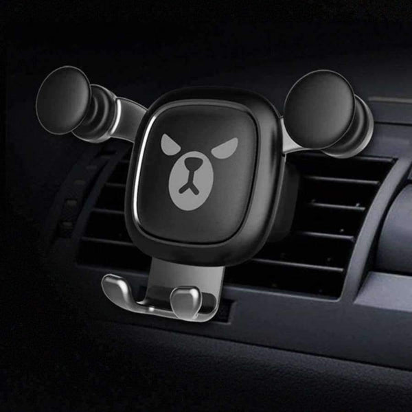 Planet Gates Black Gravity Auto-Clamping Air Vent Dashboard Car Phone Mount Holder Hands Free for iPhone X/8/8Plus/7/7Plus/6s/6P/5S