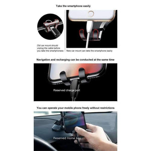 Planet Gates Black Gravity Car Holder Dashboard Sucker Car Phone Holder Stand Suction Mobile Phone Holder in car For iPhone X 8 7 Samsung S9