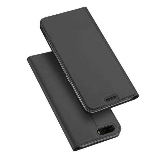 Planet Gates Black gray / For Oneplus 5 OnePlus 5T Case Luxury PU Leather Flip Cover For OnePlus 6 One Plus 5T Phone Cases