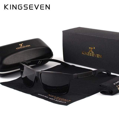 Planet Gates Black Gray / Original Men Polarized Sunglasses Aluminum Magnesium Sun Glasses Driving Glasses Rectangle Shades For Men Oculos masculino Male