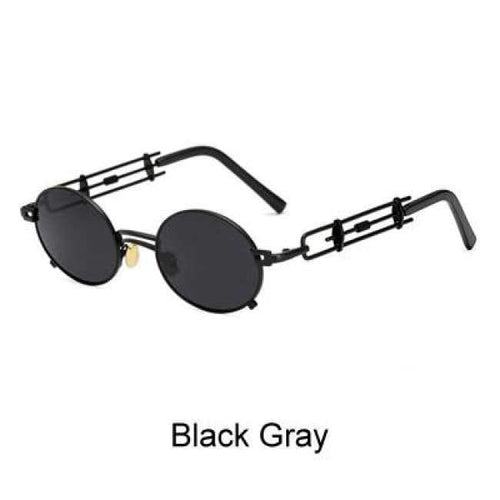 Planet Gates Black Gray Ralferty 2018 Unique Vintage Steampunk Sunglasses Women Men Designer Gold Red Eyewear Accessories Female Retro Punk Oculos B010